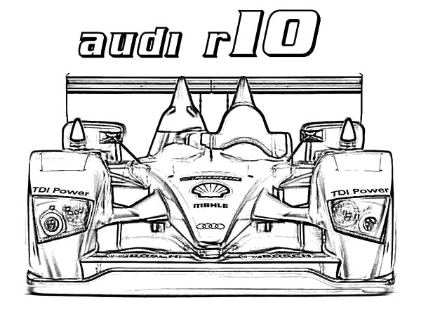 Audi Cars, : Formula One Audi Cars Coloring Pages