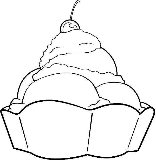 Ice Cream, : ALL_coloring_illustrations