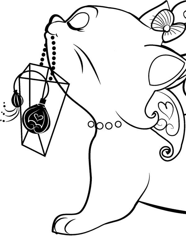 Aristocats, : The Aristocats Marie Bring a Letter Coloring Pages