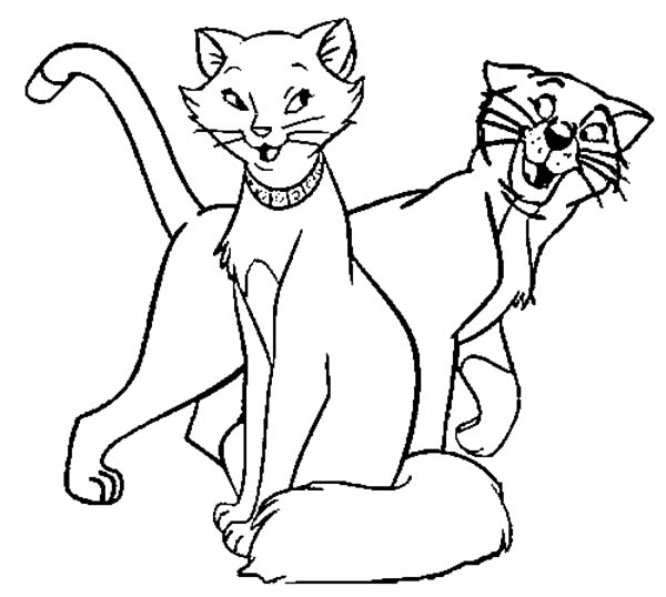 Aristocats, : The Aristocats Thomas Teasing Duchess Coloring Pages