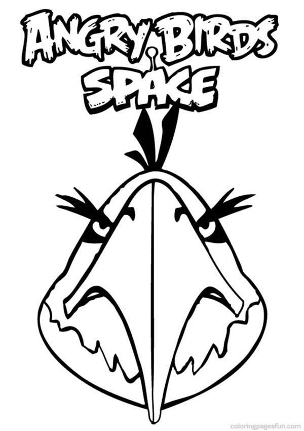 Angry Bird Space, : The Space Eagle of Angry Bird Space Coloring Pages